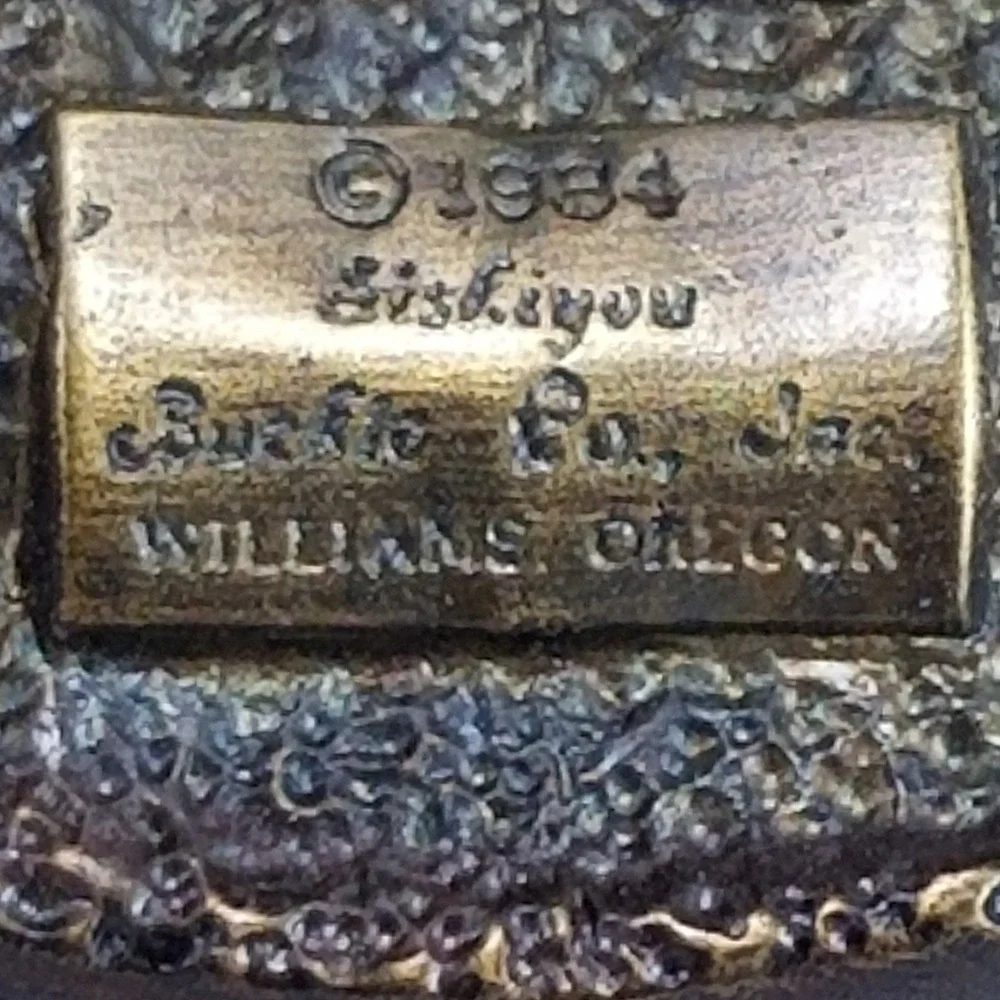 1924 American La France‎ Fire Truck Linda Firemans Association Belt Buckle Brass